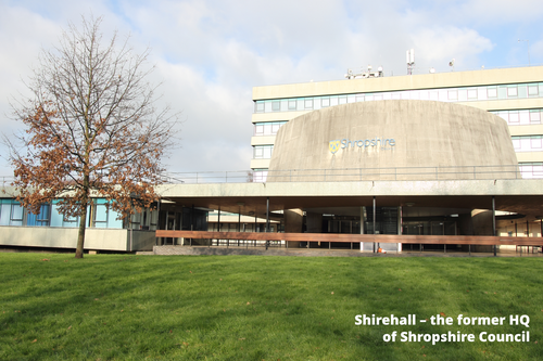 Shirehall - the former HQ of Shropshire Council