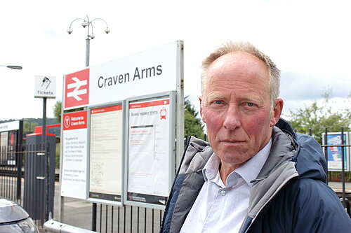 Chris Naylor at Craven Arms station